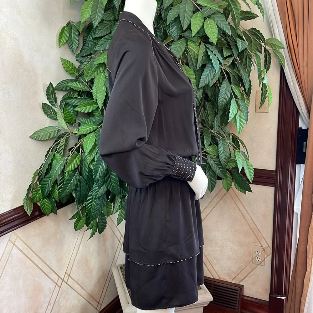 strapless cotton maxi dress Stitched Stems Embroidered Black Suit – Dunhill Color:Ice Blue maxi Dress
